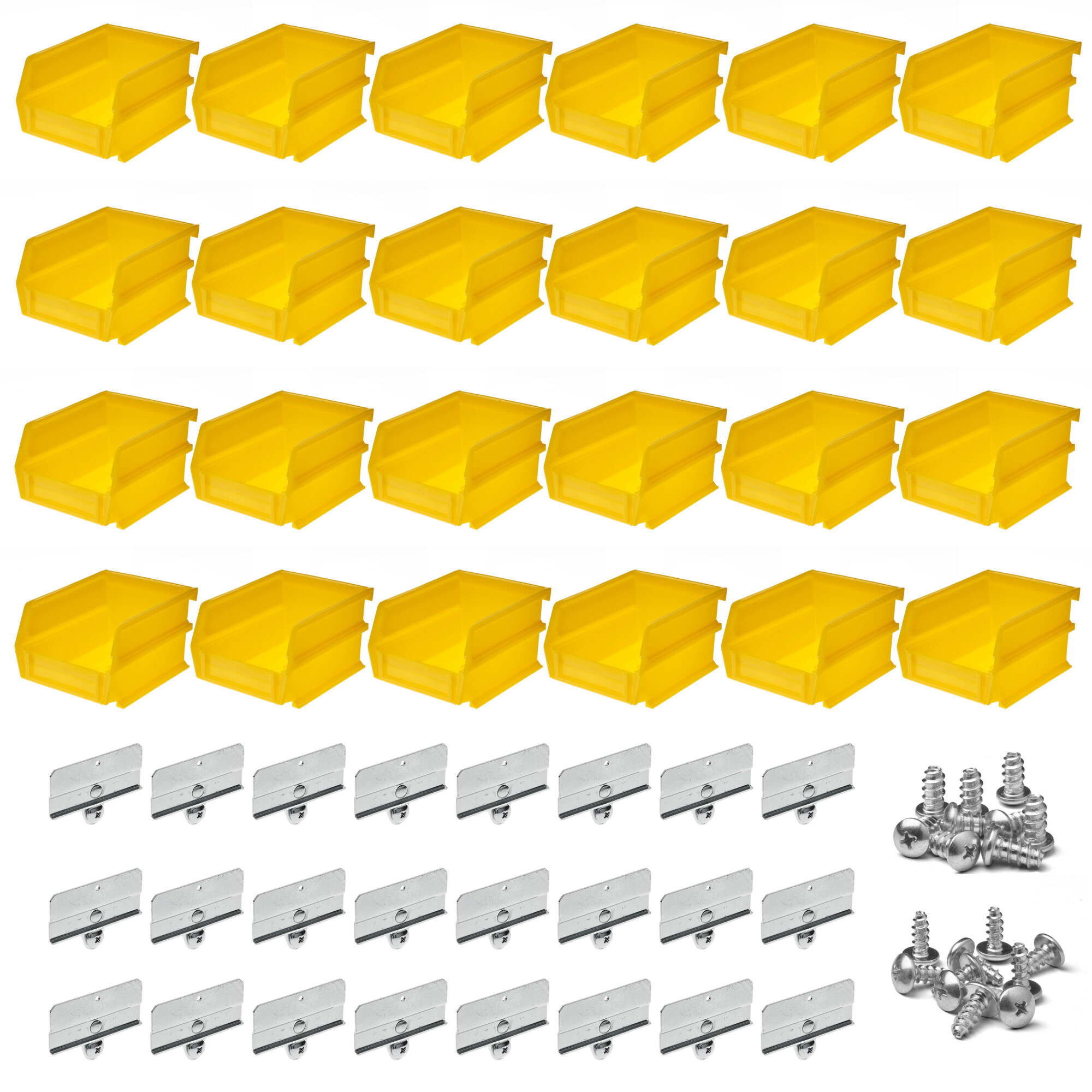 Triton Products Bin Kit, 24-Pk., Yellow, 5-3/8-In.L X 4-1/8-In.W X 3-In.H, Model# BK-210